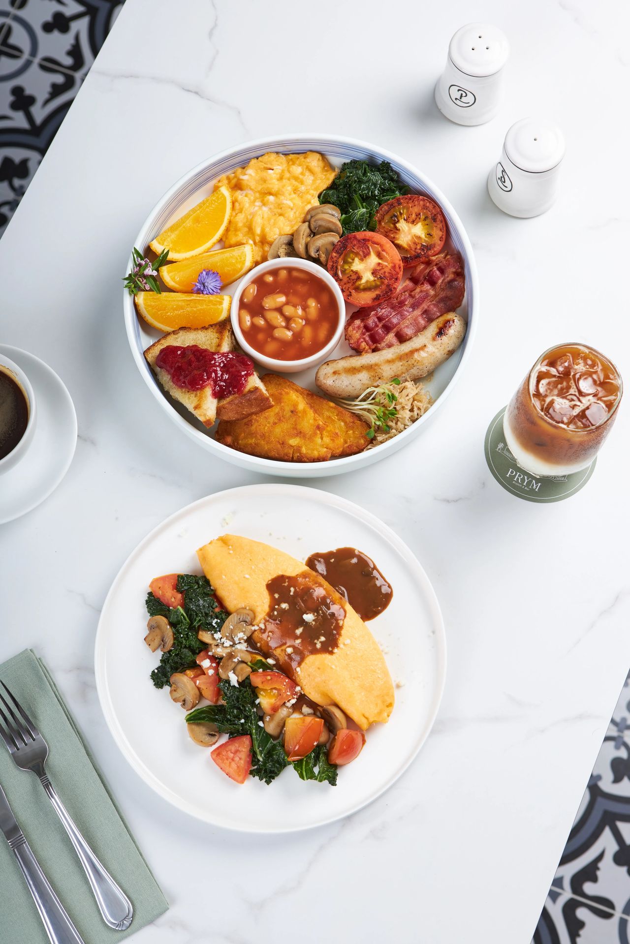 อาหารเช้าและออมเล็ต